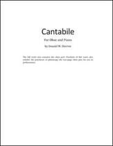 Cantabile for Oboe and Piano P.O.D. cover